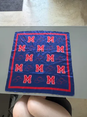 Ole Miss Scarf Blue thumbnail 3
