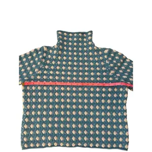 Anthropologie Sleeping on Snow Popcorn Stitch Pullover Sweater Size M Blue thumbnail 4