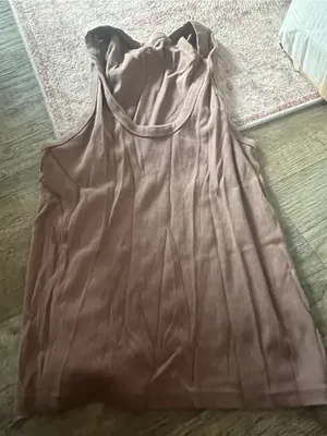 Abercrombie essentials Brown Women's Ribbed Tank Top thumbnail 5