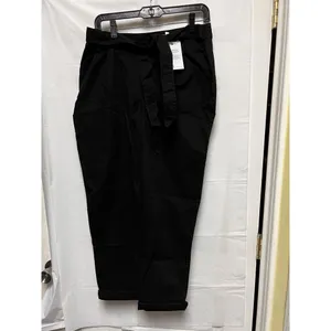 ASOS Maternity Black Paperbag Waist Tie Trousers Pants US 6‎ NWT thumbnail 2