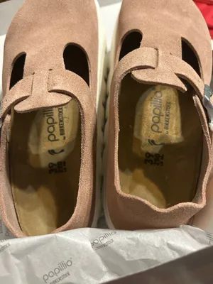 PAPILLIO by BIRKENSTOCK Mary Jane pink leather platform shoes women’s eur 39 new thumbnail 3