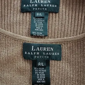 Ralph Lauren Gold Cardigan Sweater Timeless Knit Design thumbnail 8