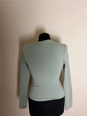 Skims Mineral Long Sleeve Cotton Jersey Crewneck Crop Top thumbnail 5