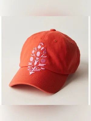 NWT Free People FP Movement Big Buti Baseball Cap hat - flame morning glory - OS thumbnail 4