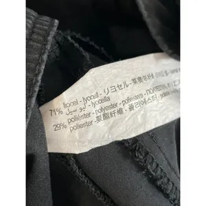 Zara Women's Black High Rise Pleated Relaxed Straight Leg Trousers Pants Size S thumbnail 6