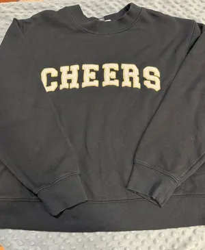 Universal Threads Black Sweatshirt with Gold CHEERS Applique thumbnail 1