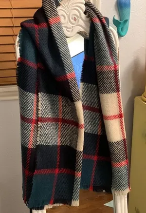 🎪🎪🎪3 for 12🎪🎪🎪Plaid Scarf/Wrap Red thumbnail 1
