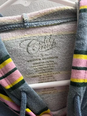 Striped cropped long sleeve gold rush  thumbnail 4