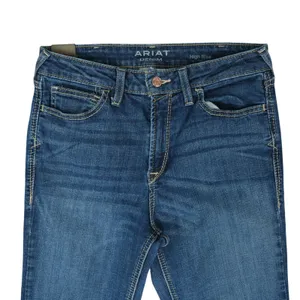 Ariat Slim Trouser Jeans Women 30R Blue High Rise Ella Wide Leg Western Cowgirl thumbnail 4