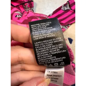 Room Service Pink Zebra Striped Pajama Set Long Sleeve Button Down XXL ZRS97677 thumbnail 8