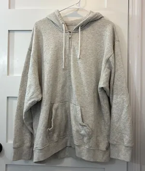 Hollister Medium Grey Zip Up Hoodie thumbnail 1