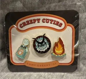 Creepy Cuties Enamel Pin Set Blue thumbnail 1