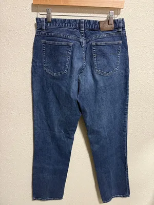 Lauren Ralph Lauren‎ Jeans Co Premium Blue Straight Leg High Rise Jeans Size 6 thumbnail 6