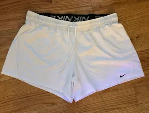 Nike Women white Classic WovenShort thumbnail 1