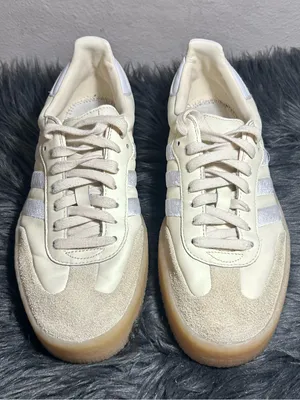 adidas Originals Sambae Sneakers Beige and White Rubber Sole Size 10 thumbnail 4