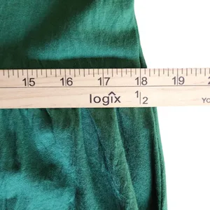 J.Crew Babydoll T-Shirt Dress Green Tiered Ruffle Sleeve Preppy‎ 100% Cotton, M thumbnail 6