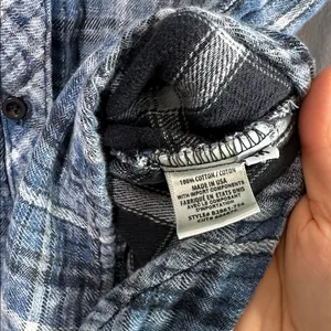 Bella Dahl plaid button down shirt size medium thumbnail 4