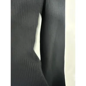 CAARA Black Ribbed‎ Knit Bell Sleeve Sweater Slightly Cropped Top Size S thumbnail 5