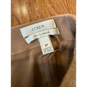 J.crew Camel100% wool No. 2 pencil skirt size 6 petite thumbnail 6