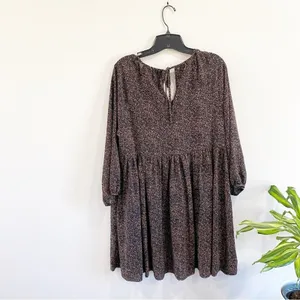 Madewell Crinkle Georgette V-Neck Babydoll Dress in Brushed‎ Texture Size M thumbnail 2