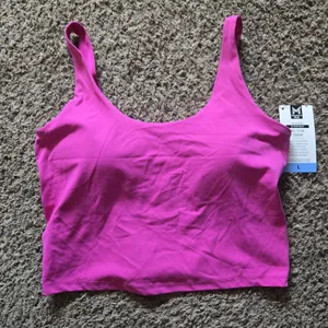 Member's Mark Active Tank Top Women's L Pink Built In Bra UPF 50 NWT thumbnail 1