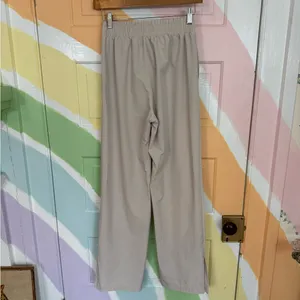 Abercrombie & Fitch Wide Leg Elastic Waist Pants in Light Taupe Sz XS 💚🍄 thumbnail 4
