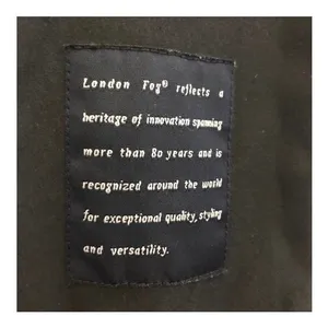 London Fog Black Waterproof Trench Coat M Classic Mid Length Quiet Luxury Office thumbnail 5