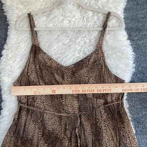 Maternity Brown Graphic Print Tie Sleeveless Tank Blouse Y2k Boho Fairy Grunge thumbnail 7