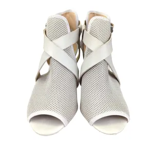 Joe's Jeans Women's Mesh Peep Toe Cross Strap Buckle Heel Sandal Size‎ 9M thumbnail 3