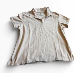 L.L. Bean Polo Shirt XL Light Pink Relaxed Fit Cotton Short Sleeve Pique thumbnail 1