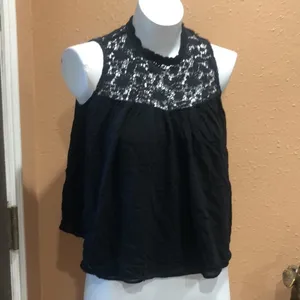 Zara black sleeveless top thumbnail 2