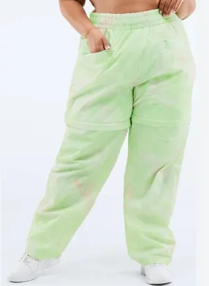 Fabletics Kalani Convertible Track Pant Aloe Ethereal Size 2X Athleisure Gym thumbnail 1