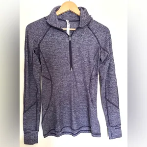 Lululemon athletica Race Your‎ Pace Violet Long Sleeve Jacket Half Zipper Sz 6 thumbnail 2