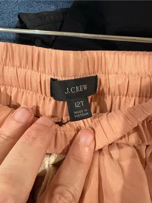 J. Crew eco cupro jogger pants sz 12 tall ballet pink new NWOT thumbnail 4