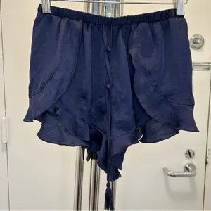 Free People Cascading Petal Short in Navy thumbnail 2