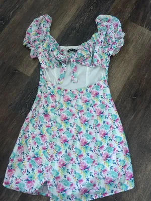 shein floral dress thumbnail 1