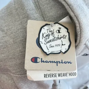NWT Champion Reverse Weave Womens Pullover Hoodie Gray Small Embroidered‎ Logo thumbnail 5
