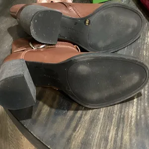 Lucky Brand Brown Leather Ankle Boots size 6.5 EUC thumbnail 10