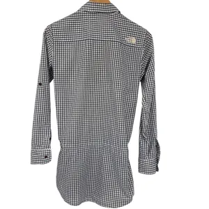 Rare The North Face Coolmax Cinch Waist Hiking Shirt 85/US SM‎ Gingham Korea thumbnail 6
