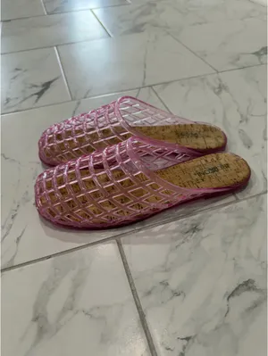 Pink Jelly Mules Size 9 thumbnail 2