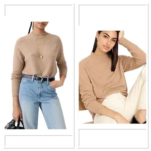 J. Crew Rollneck Sweater Supersoft‎ Yarn Wool Alpaca Blend Small New Brown Hole thumbnail 2