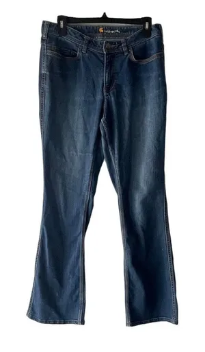 Carhartt Women's Size 10 Tall Work Outdoor Straight Jeans‎ thumbnail 1