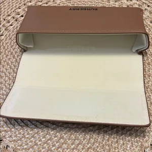 Burberry BrownLeather London Sunglasses CaseEyeglasses Authentic Luxury CaseOnly thumbnail 3