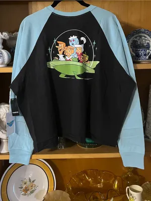Torrid X Warner Bros Jetsons Oversized Raglan Crop Top Size 0/L thumbnail 2