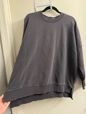 Aerie Grey Crewneck Pullover Small thumbnail 4