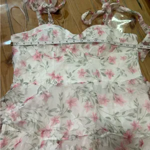 Lulus Endlessly Gorgeous White Floral Burnout Tie-Strap Midi Dress Size XL NWT thumbnail 10