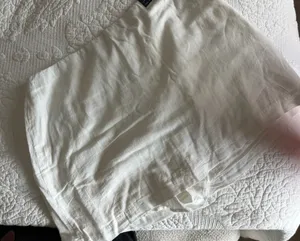 Abercrombie & Fitch white linen skirt thumbnail 4