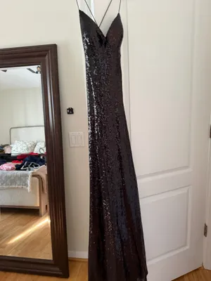 B Darlin Sequin Dress Black thumbnail 2