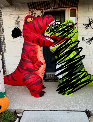 Red Inflatable Costume Size none thumbnail 3
