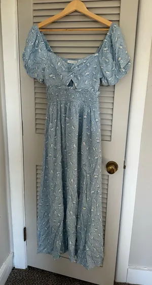 Altar'd State Floral Dress Long thumbnail 1
